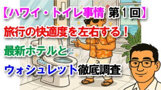 【ハワイ・トイレ事情 第1回】旅行の快適度を左右する！最新ホテルとウォシュレット徹底調査