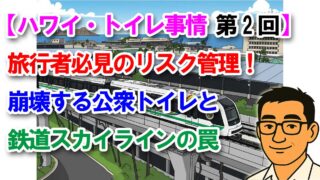 【ハワイ・トイレ事情 第2回】旅行者必見のリスク管理！崩壊する公衆トイレと鉄道スカイラインの罠