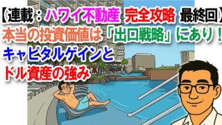 【連載：ハワイ不動産完全攻略 第5回（最終回）】本当の投資価値は「出口戦略」にあり！キャピタルゲインとドル資産の強み