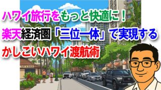 ハワイ旅行をもっと快適に!楽天経済圏「三位一体」で実現するかしこいハワイ渡航術